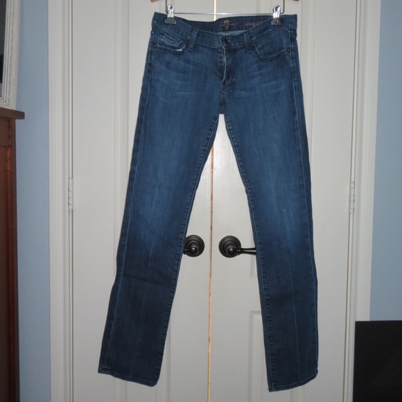 7 for All Mankind straight leg 33” inseam - Picture 2 of 7